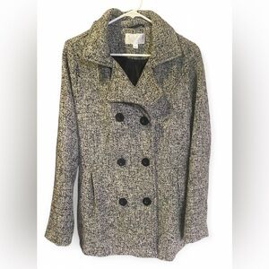 Women's Gray Double-Breasted Coat